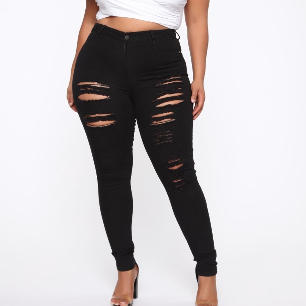 Tris Skinny Jeans- Black